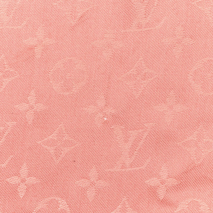 Louis Vuitton Silk Wool Monogram Shawl Corail 4 of 4