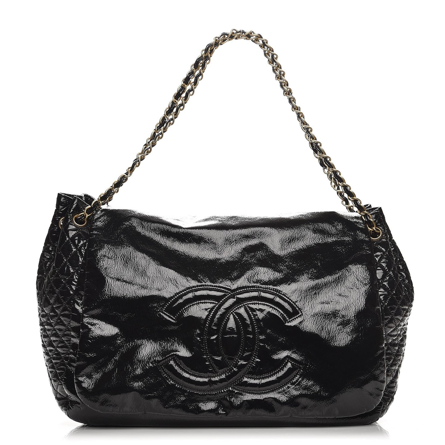 Vinyl XL Rock and Chain Flap Black