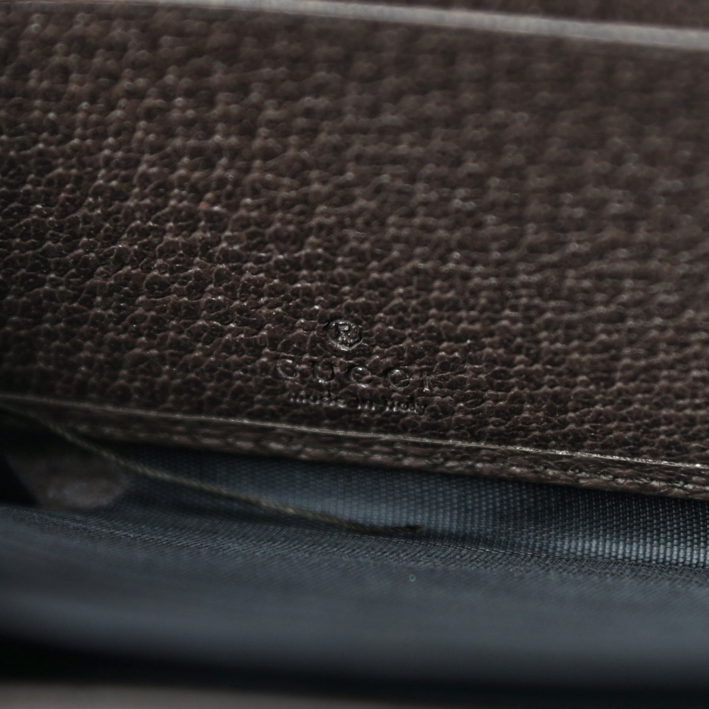 GG Supreme Monogram Web Ophidia Zip Around Wallet Brown