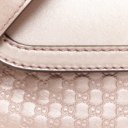 Gucci Guccissima Techno Horsebit Large Shoulder Flap Bag  Pink 9 of 11