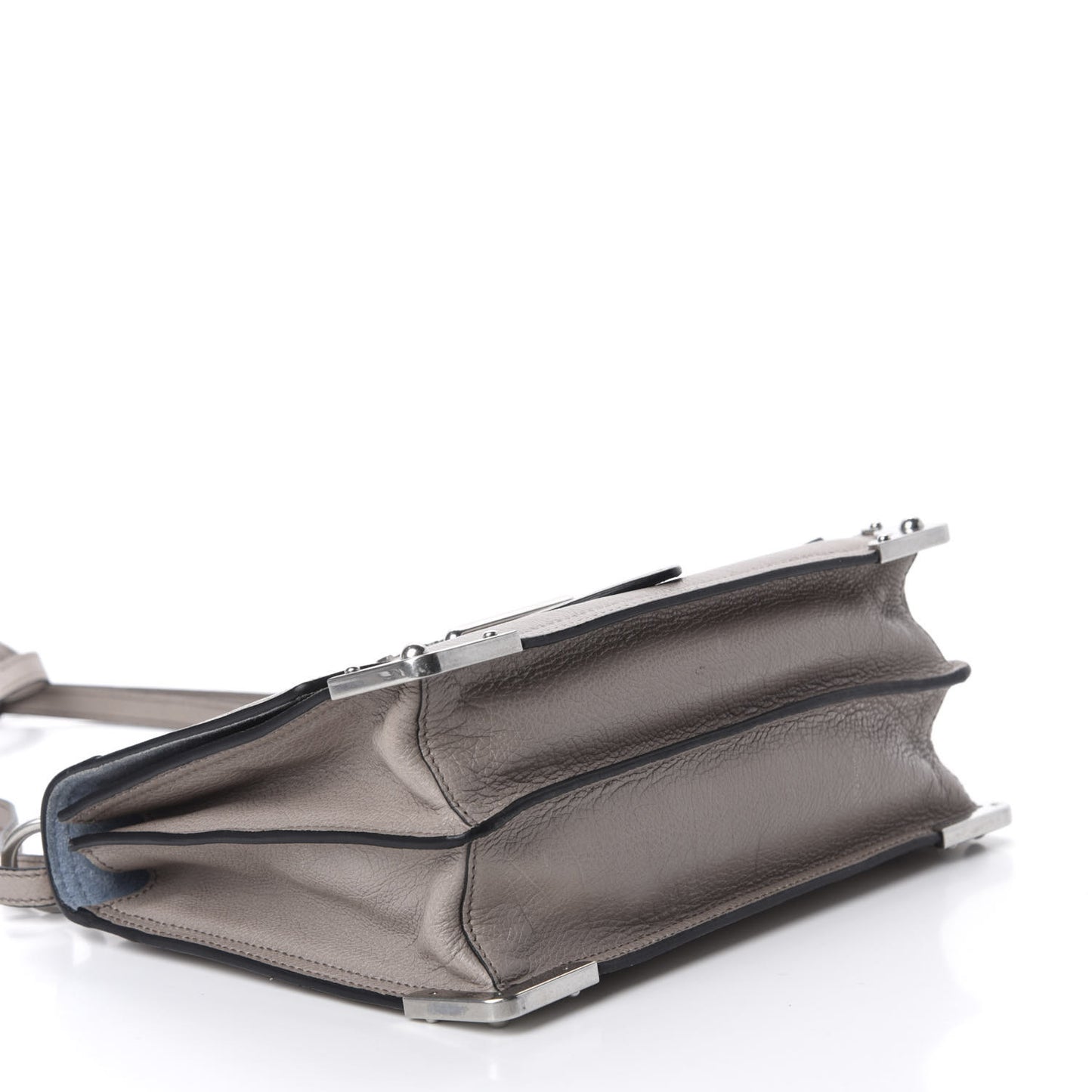 Glace Calfskin Large Soft Cahier Bag Argilla