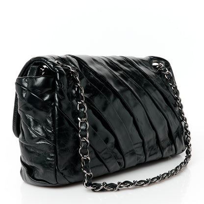 Chanel Glazed Calfskin Twisted Medium Flap Black 3 of 10