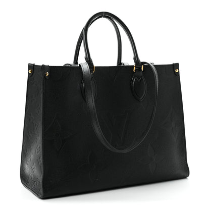 Louis Vuitton Empreinte Monogram Giant Onthego MM Black 5 of 19