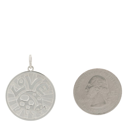 Tiffany Sterling Silver Love Bugs Round Tag Charm 2 of 4