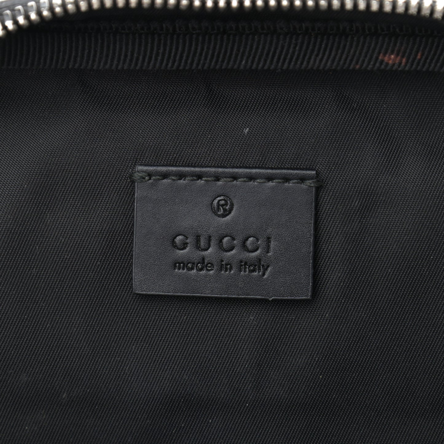 GG Supreme Monogram Web Belt Bag Black