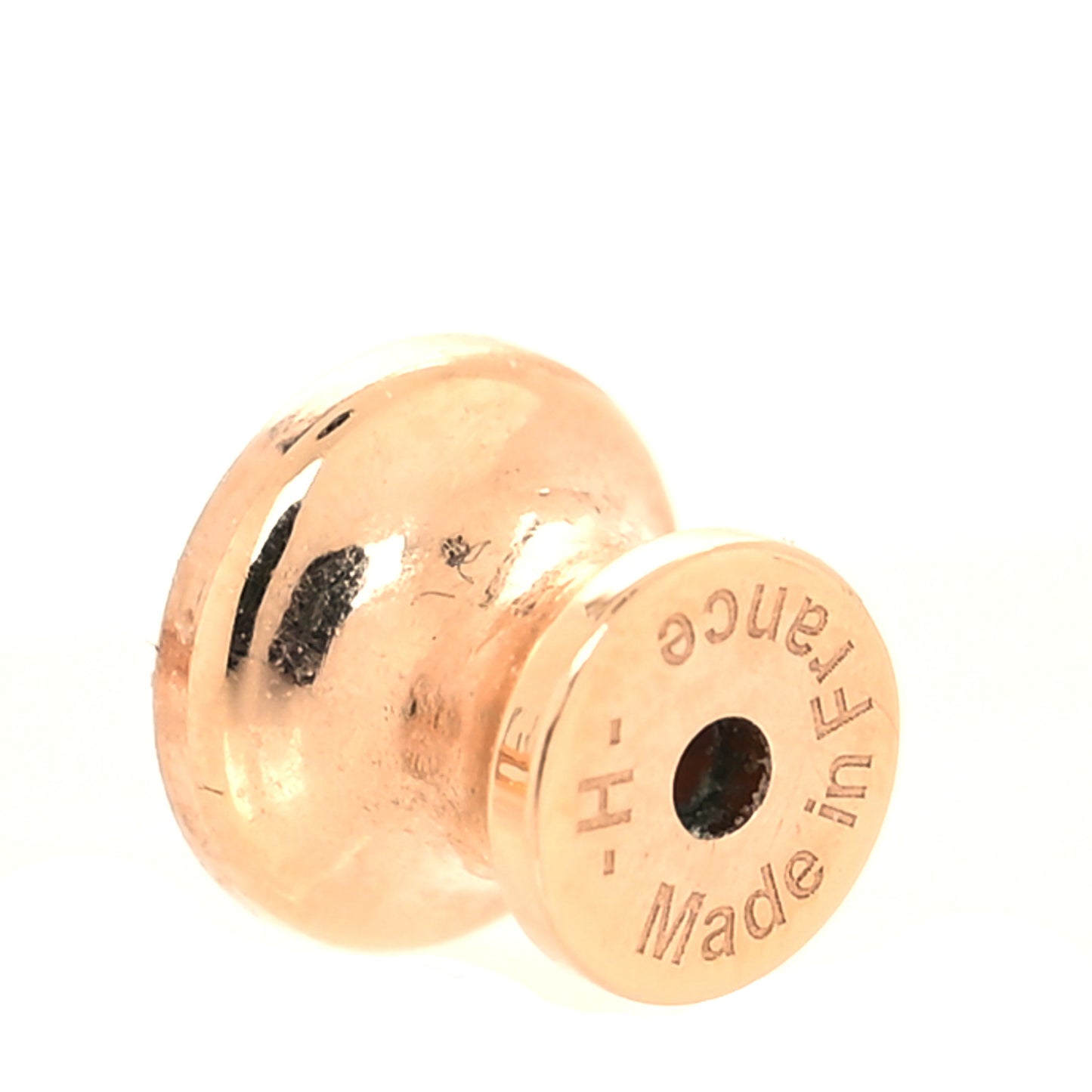 Rose Gold Lacquered Pop H Earrings Black