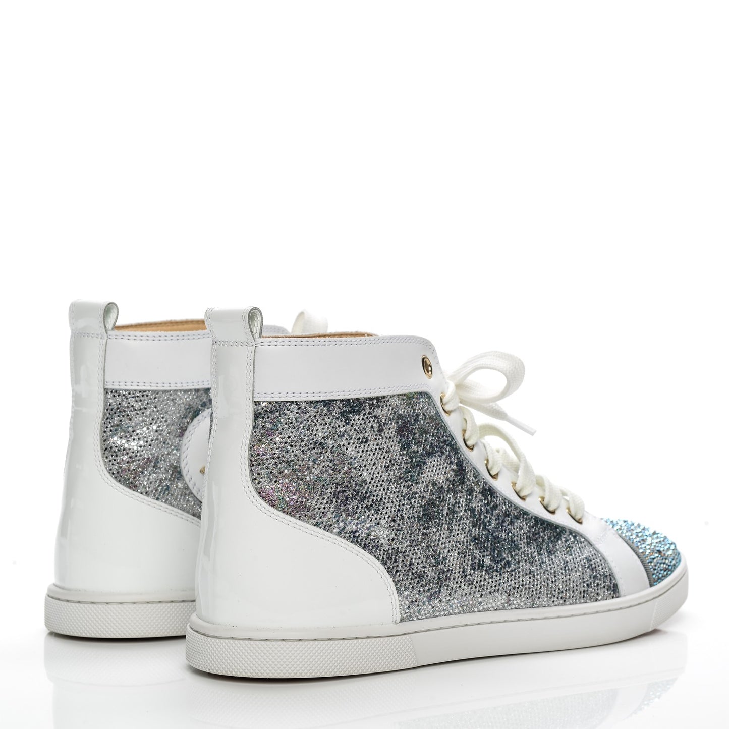 Glitter Bip Bip Strass Flat Sneakers 38.5 Version Multi