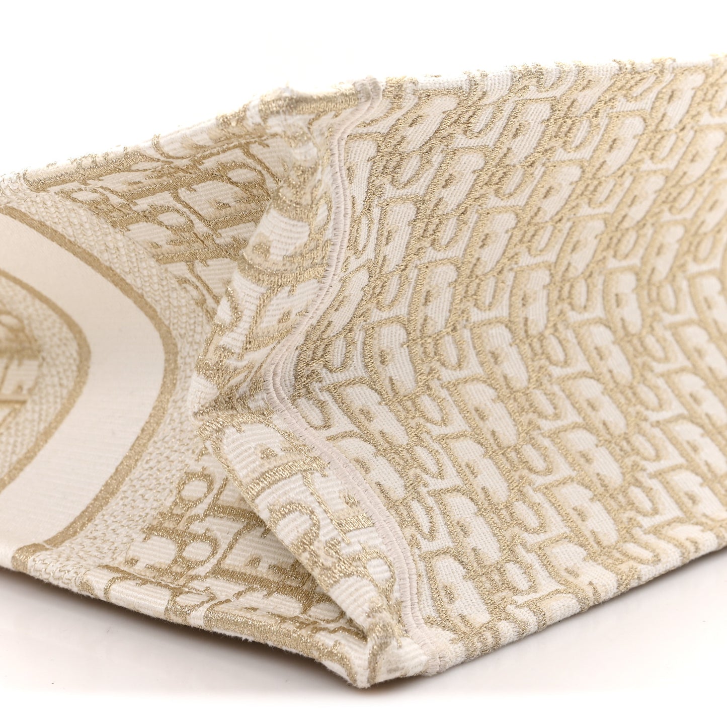 Oblique Medium Book Tote Gold Multicolor