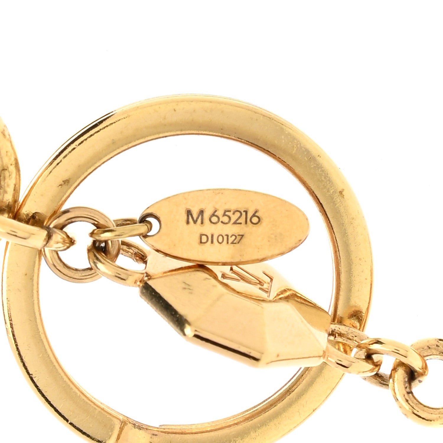 Louis Vuitton LV Facettes Bag Charm Key Holder Gold 4 of 4