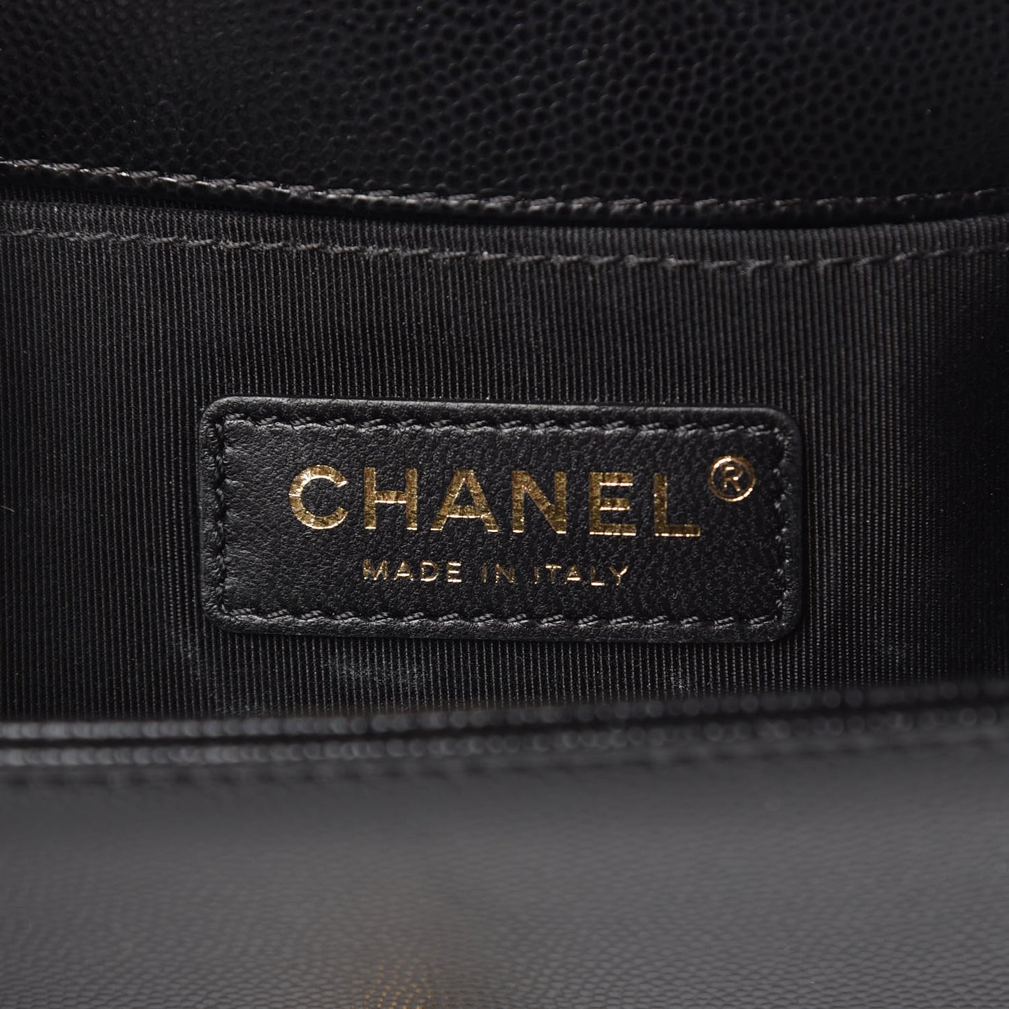 Caviar Quilted Small Boy Flap Black