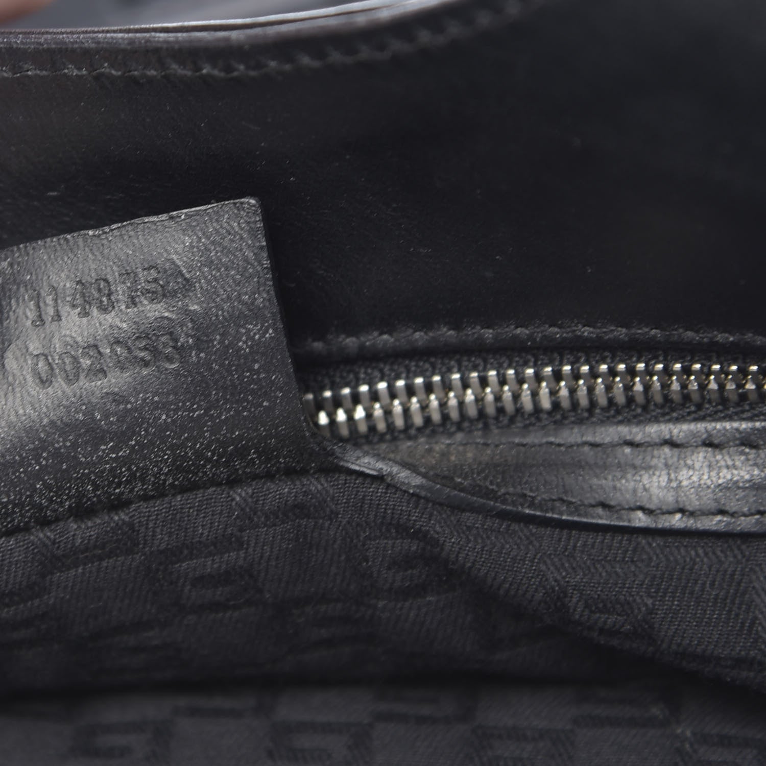 Gucci Calfskin Perforated GG Reins Hobo Black 7 of 11