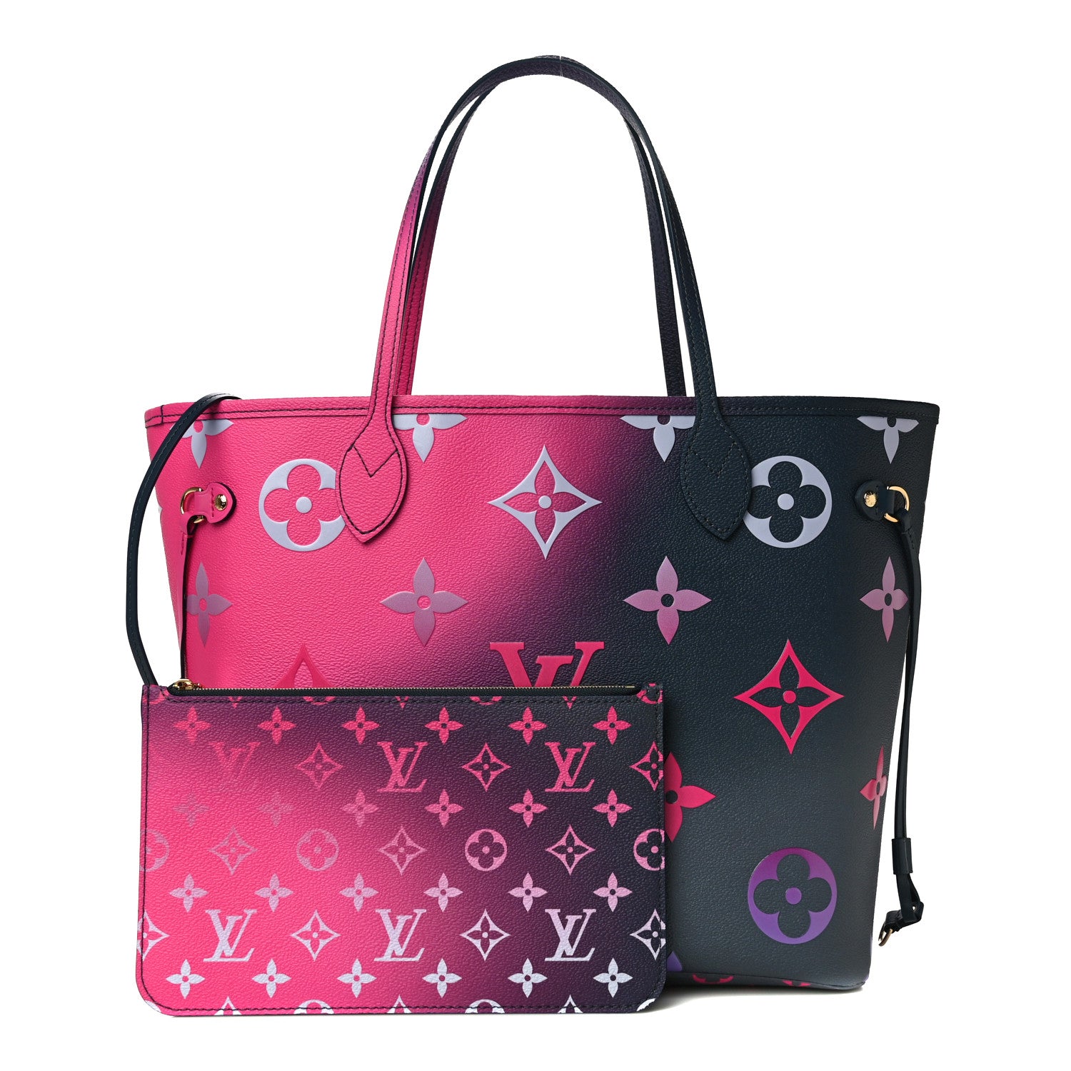 Louis Vuitton Monogram Giant Spring In The City Neverfull MM Midnight Fuchsia 1 of 9
