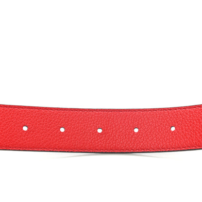 Louis Vuitton Monogram 30mm LV Initiales Reversible Belt 85 34 Coquelicot 5 of 7