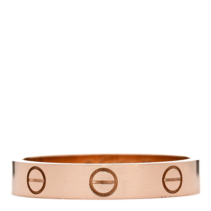 Cartier 18K Pink Gold 3.5mm LOVE Wedding Band Ring 56 7.5 1 of 5