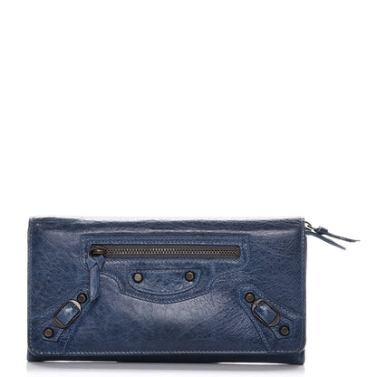 Balenciaga Agneau Classic Hardware Money Wallet Gris Chartreux 1 of 10