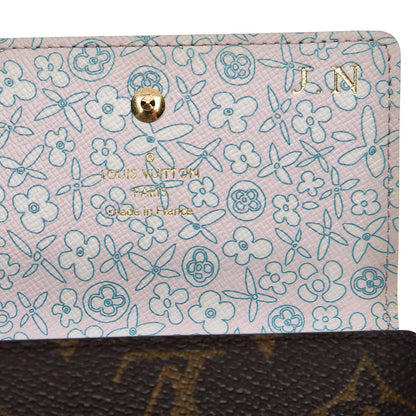 Louis Vuitton Monogram Fleuri Elise Wallet Rose 6 of 10