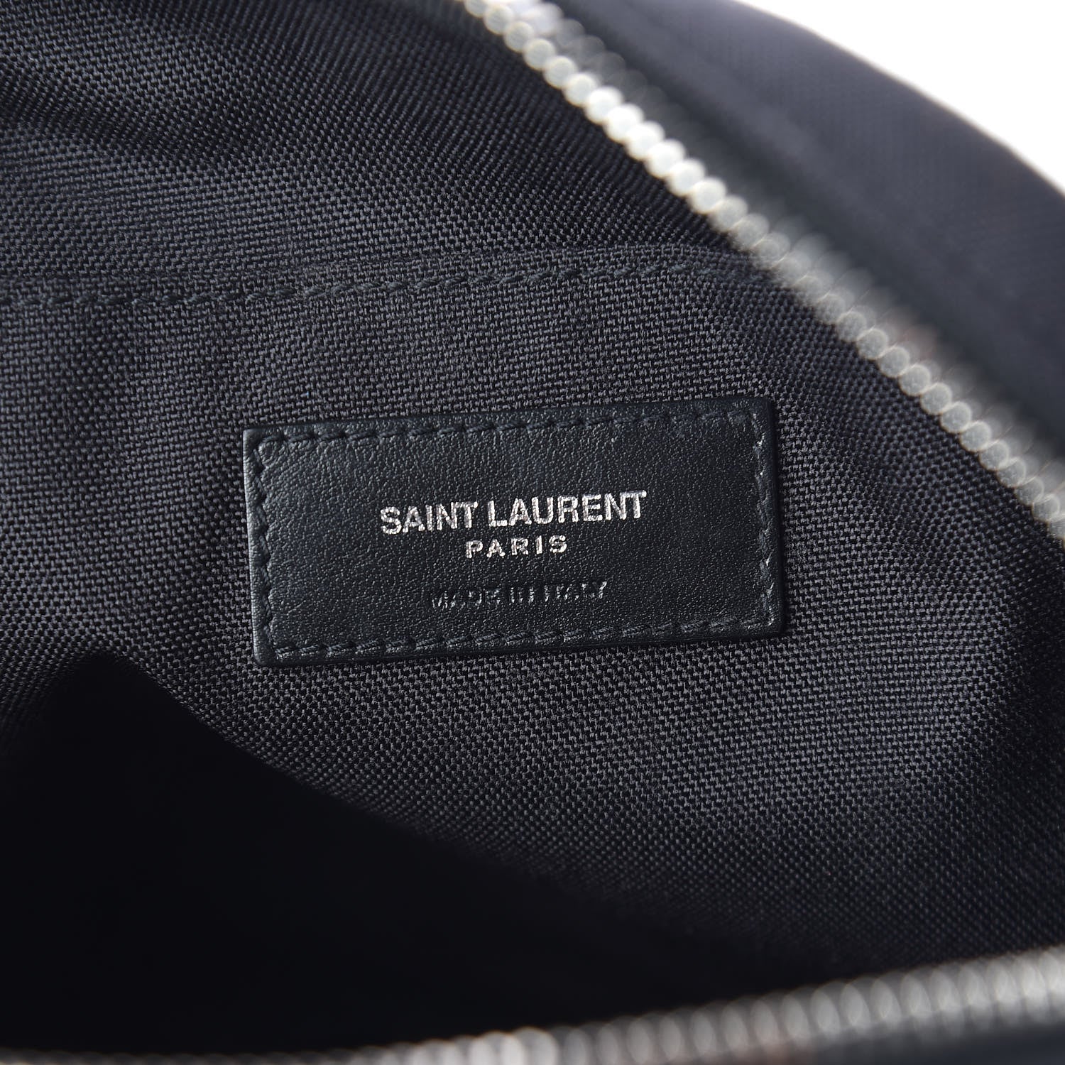 Saint Laurent Canvas Rivington Race Pouch Black 6 of 9