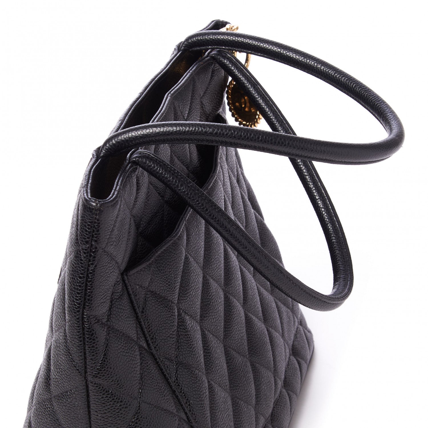 Chanel Caviar Quilted Medallion Tote Black 8 of 11