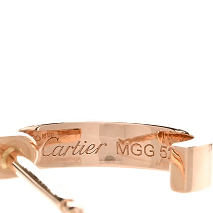 Cartier 18K Pink Gold Small LOVE Hoop Earrings 4 of 5