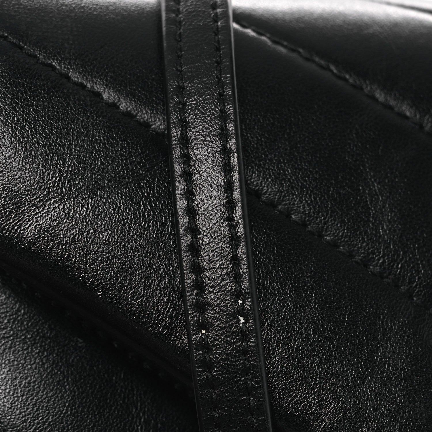 Saint Laurent Calfskin Y Quilted Monogram Monochrome Toy Loulou Crossbody Bag Black 11 of 12