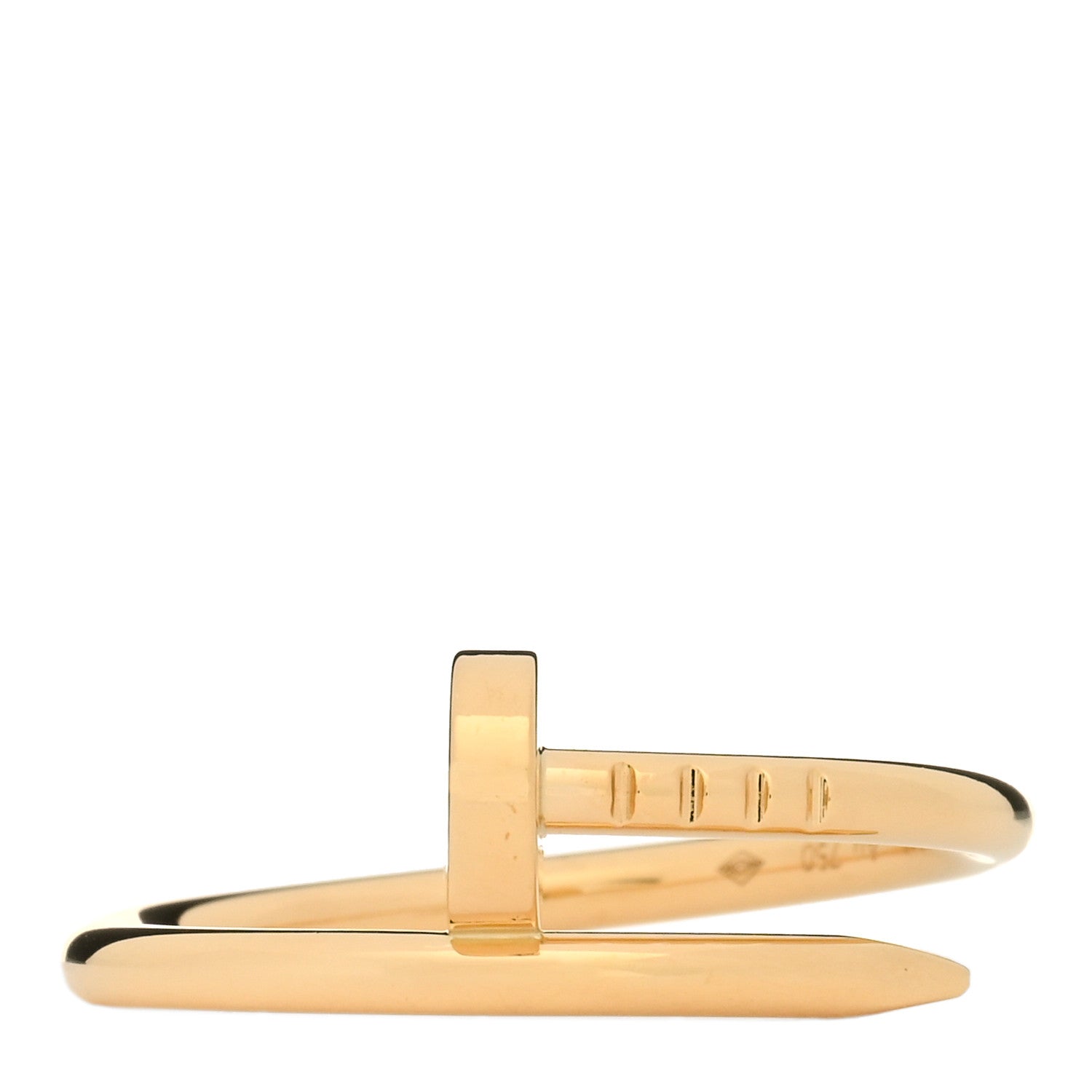 Cartier 18K Yellow Gold Small Juste Un Clou Ring 53 6.5 1 of 5