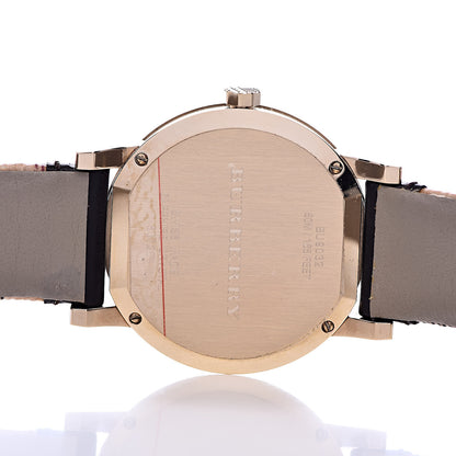 Burberry Stainless Steel Calfskin 38mm Quartz Watch Champagne BU9032 5 of 10