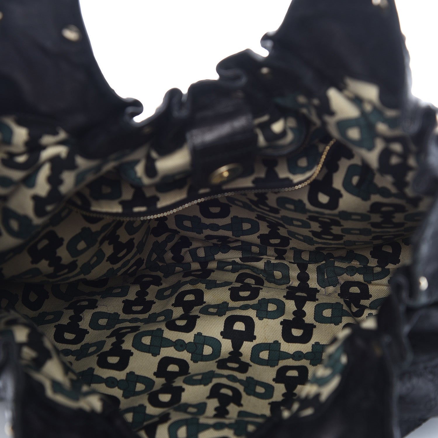Gucci Calfskin Studded Large Pelham Tote Black 7 of 14