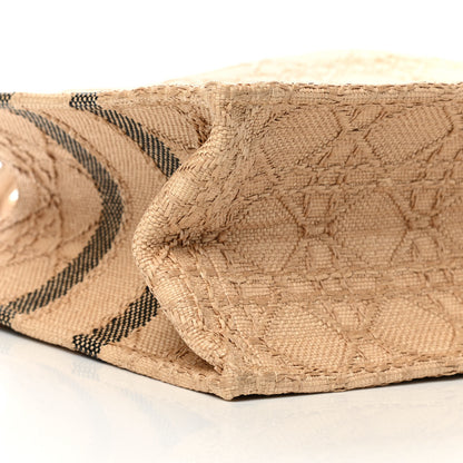Christian Dior Raffia Cannage Medium Book Tote Natural 9 of 10