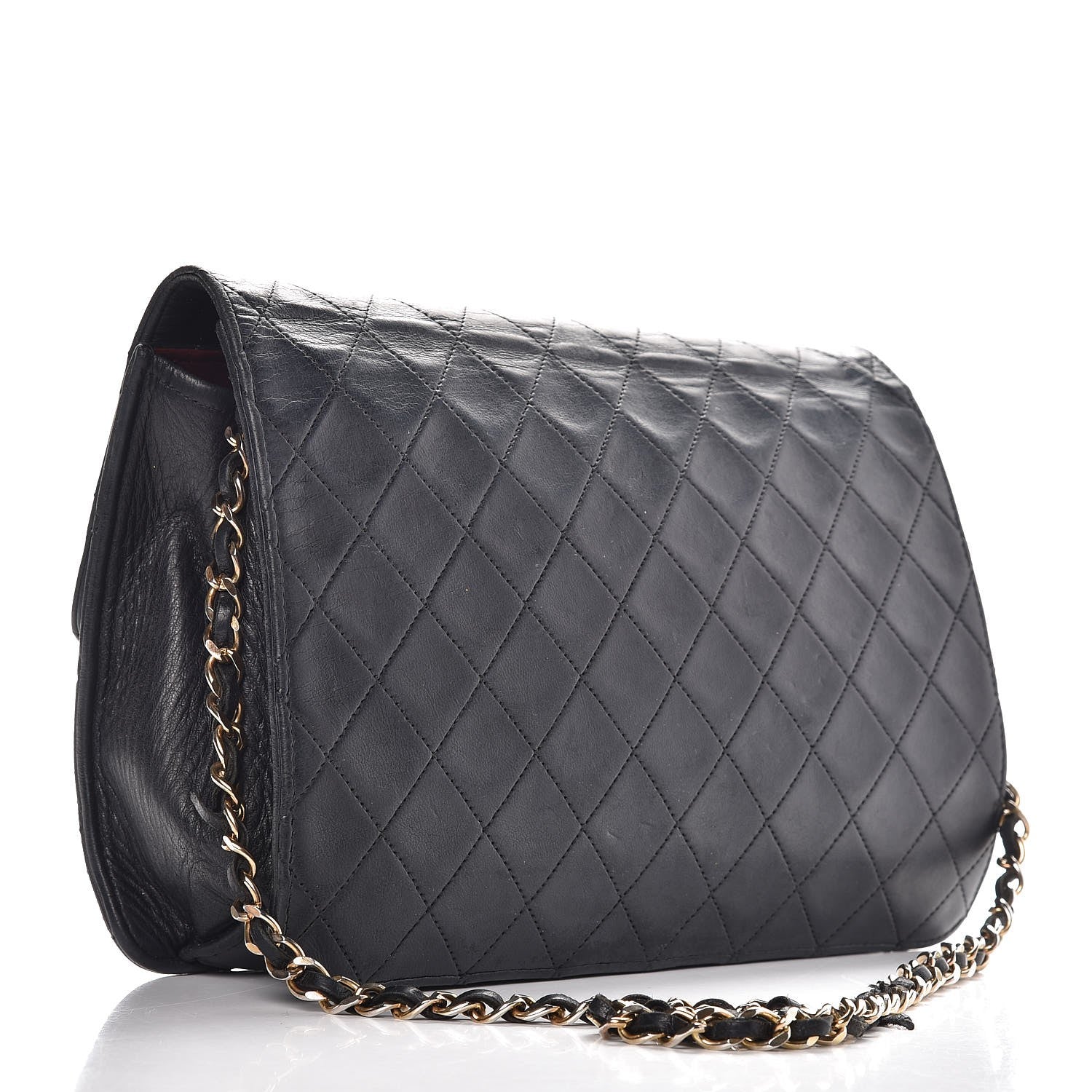 Chanel Lambskin Quilted Medium Single Flap Black 3 of 10