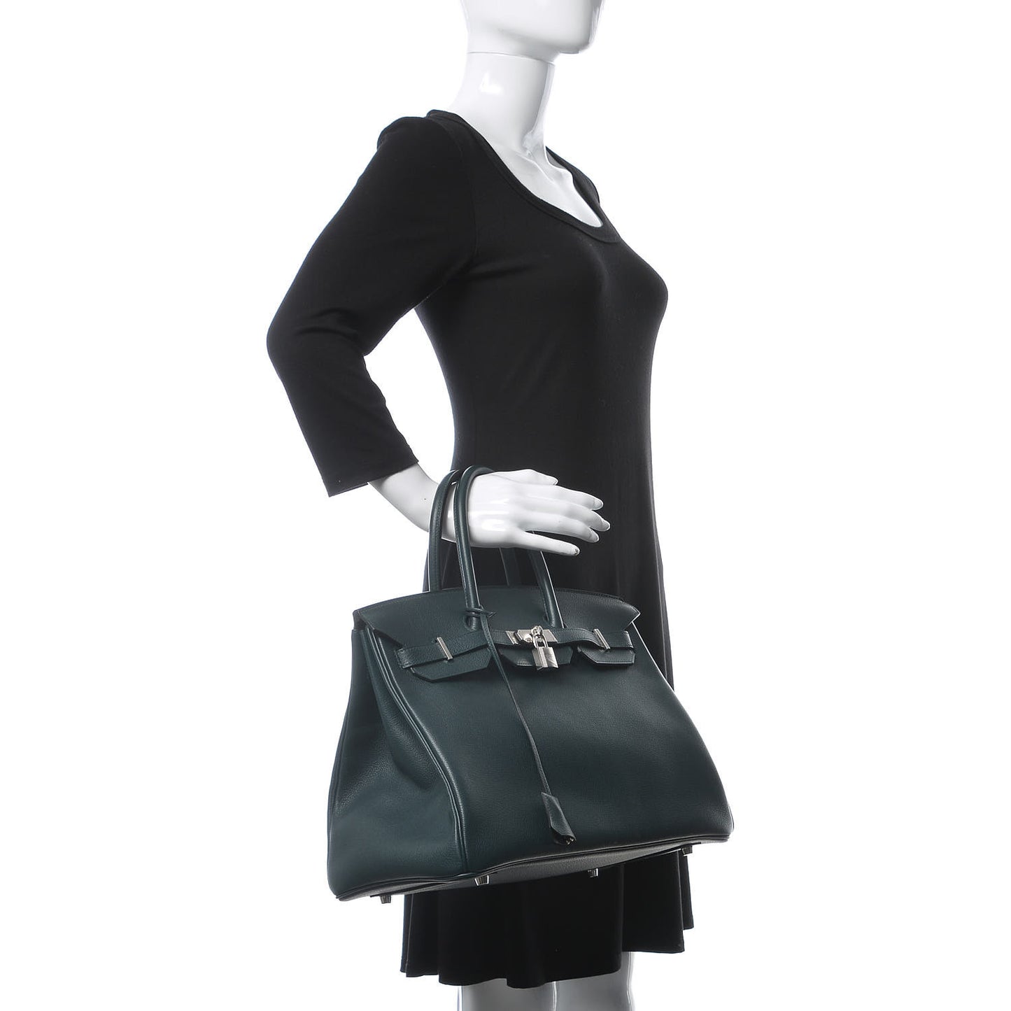 Taurillon Novillo Birkin 35 Vert Cypress