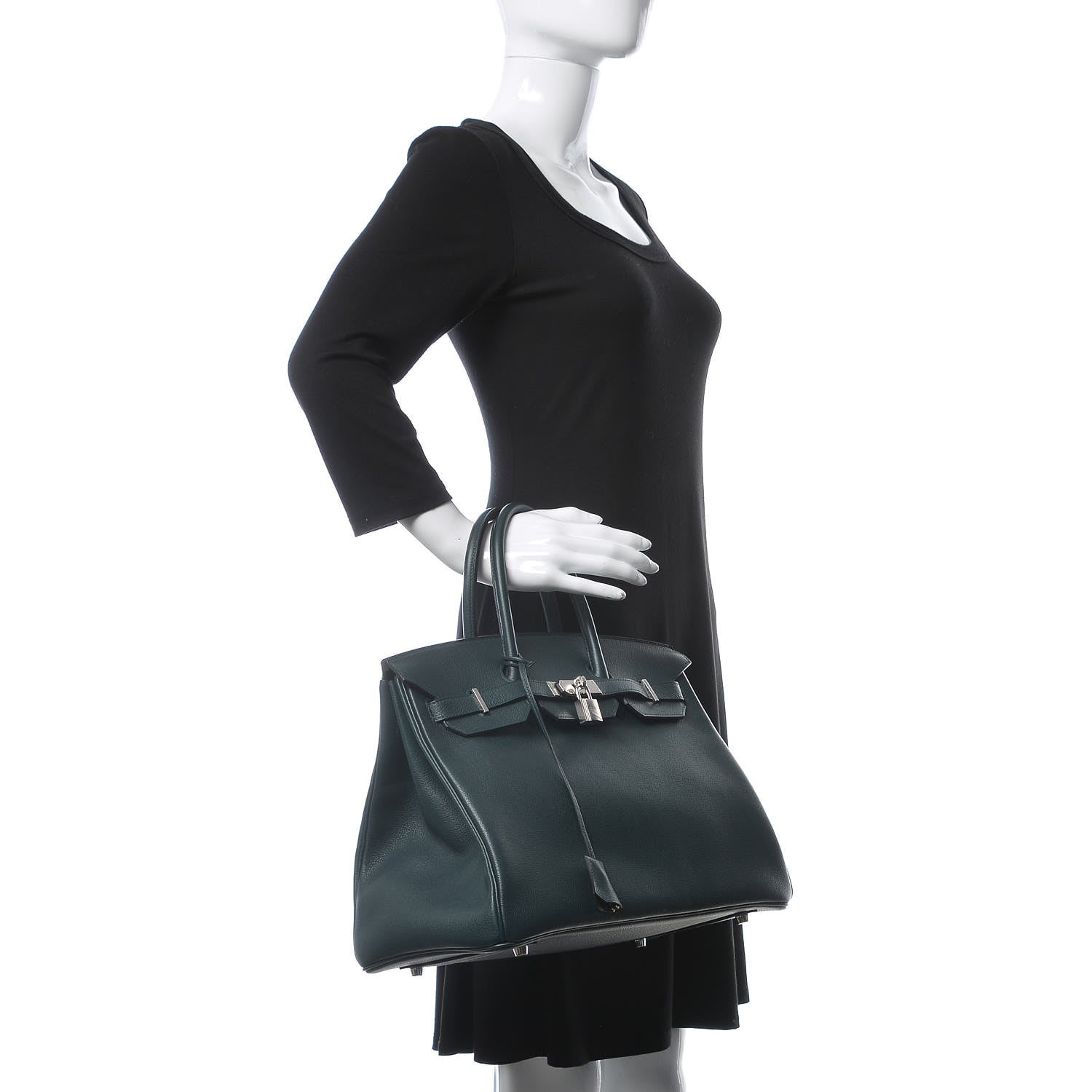 Hermes Taurillon Novillo Birkin 35 Vert Cypress 2 of 37