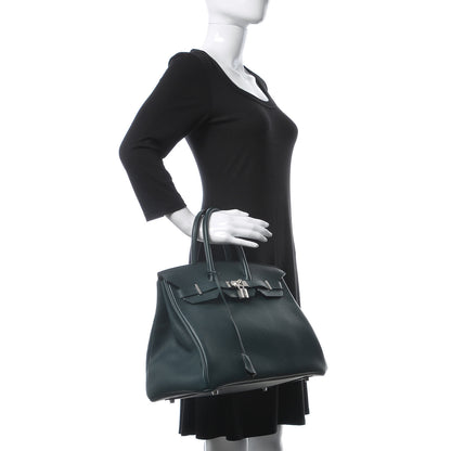 Hermes Taurillon Novillo Birkin 35 Vert Cypress 2 of 37