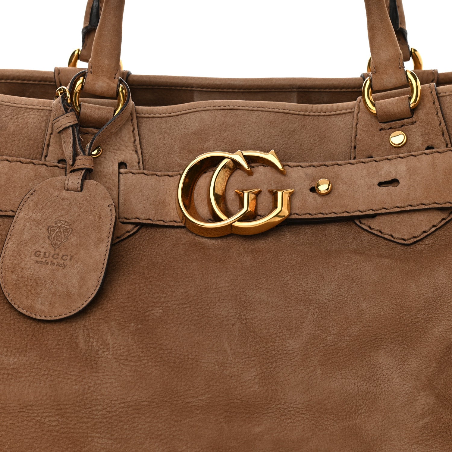 Gucci Suede Large GG Running Tote Brown 10 of 13