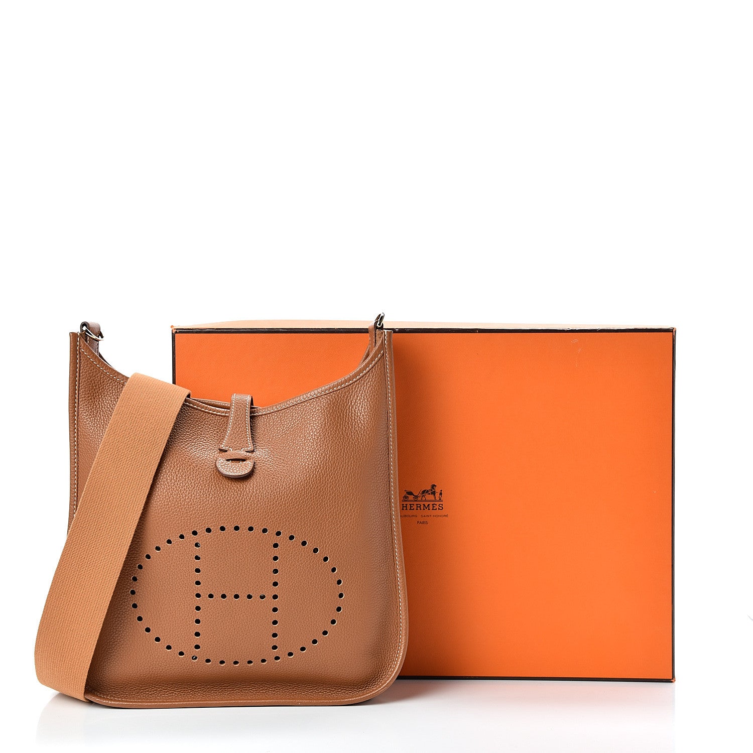 Hermes Taurillon Clemence Evelyne PM Gold 13 of 13