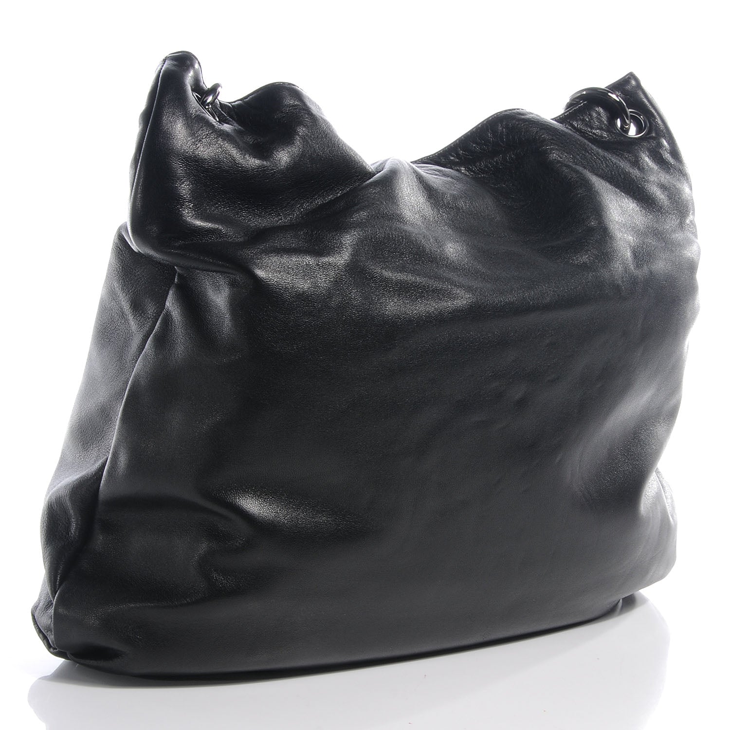 Chanel Lambskin Soft and Chain Large Hobo Black 3 of 8