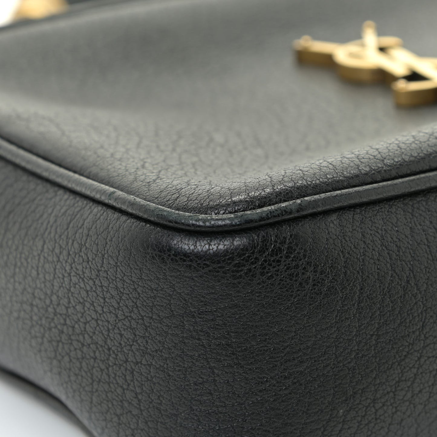 Lambskin Monogram Small Lou Camera Bag Black