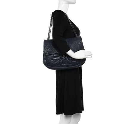 Chanel Calfskin Coco Pleats Flap Black 2 of 12