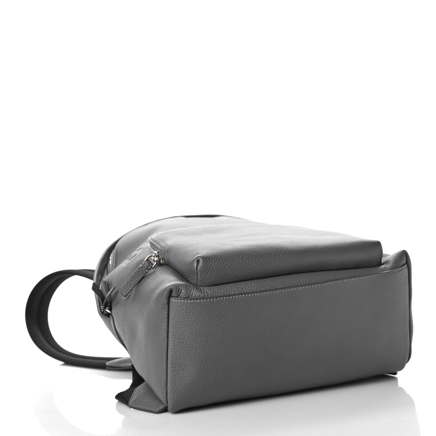 Burberry Pebbled Calfskin Abbeydale Backpack Grey 4 of 8