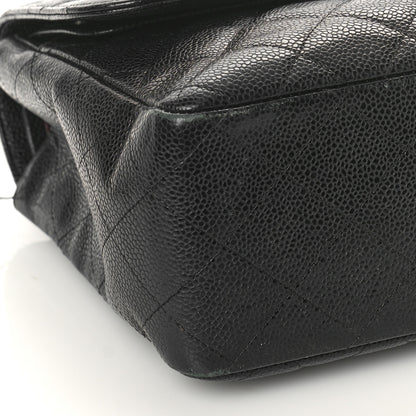 Chanel Caviar Quilted Jumbo Double Flap Black 8 of 17