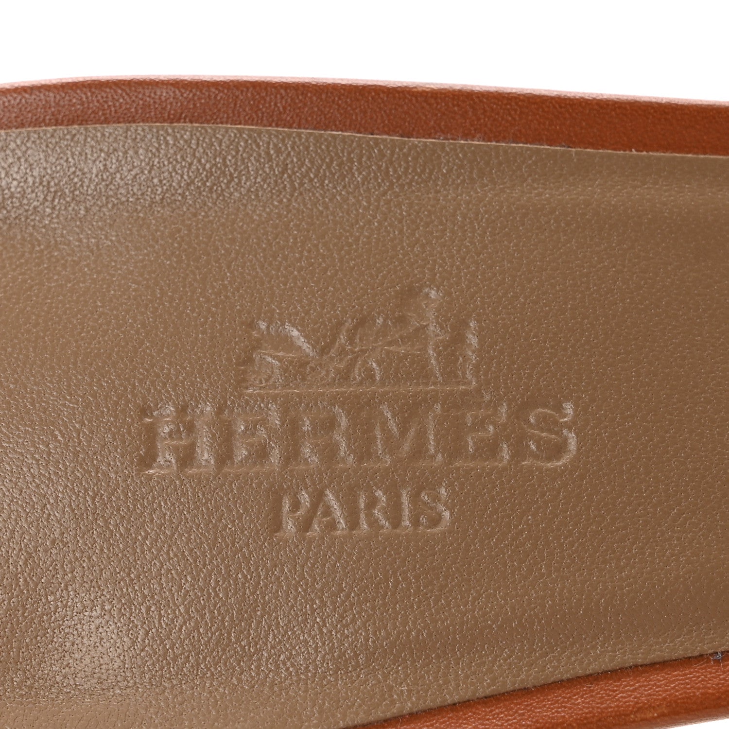 Hermes Calfskin Oasis Sandals 36.5 Gold 8 of 11
