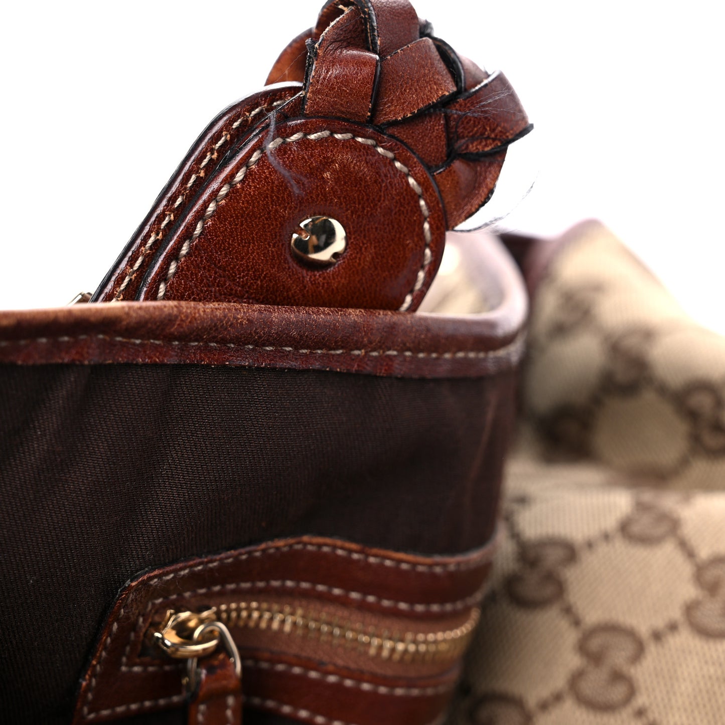 Monogram Medium Pelham Shoulder Bag Brown