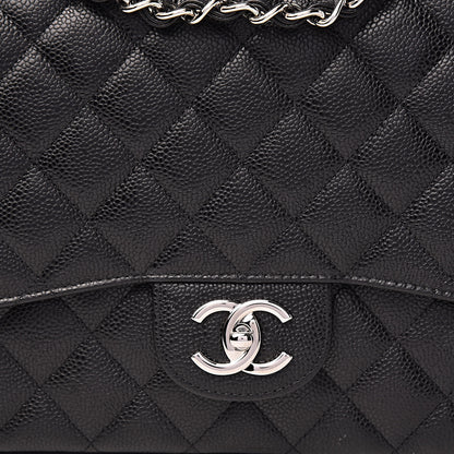 Chanel Caviar Quilted Maxi Double Flap Black 11 of 12