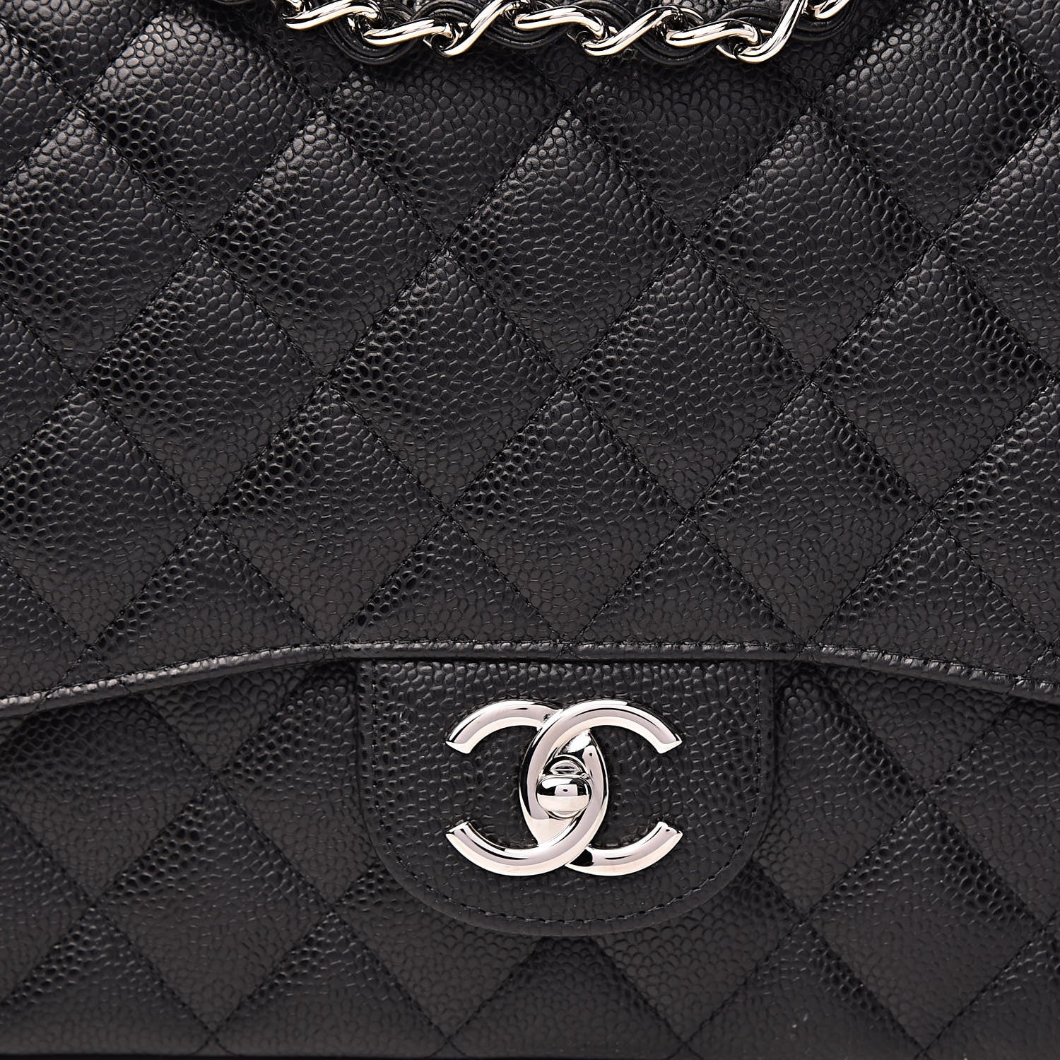Chanel Caviar Quilted Maxi Double Flap Black 11 of 12