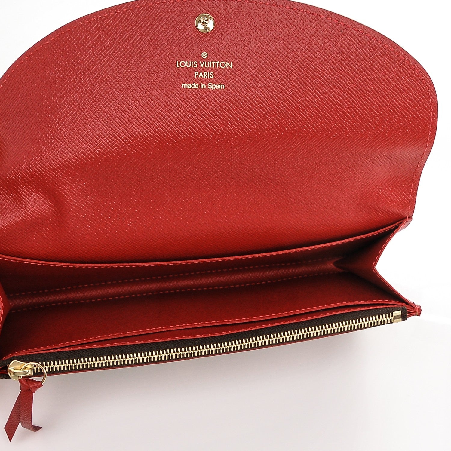 Louis Vuitton Damier Ebene Caissa Wallet Cherry 5 of 6