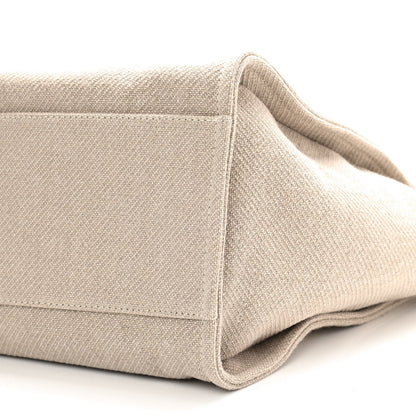 Chanel Mixed Fibers Medium Deauville Tote Beige Black 11 of 11