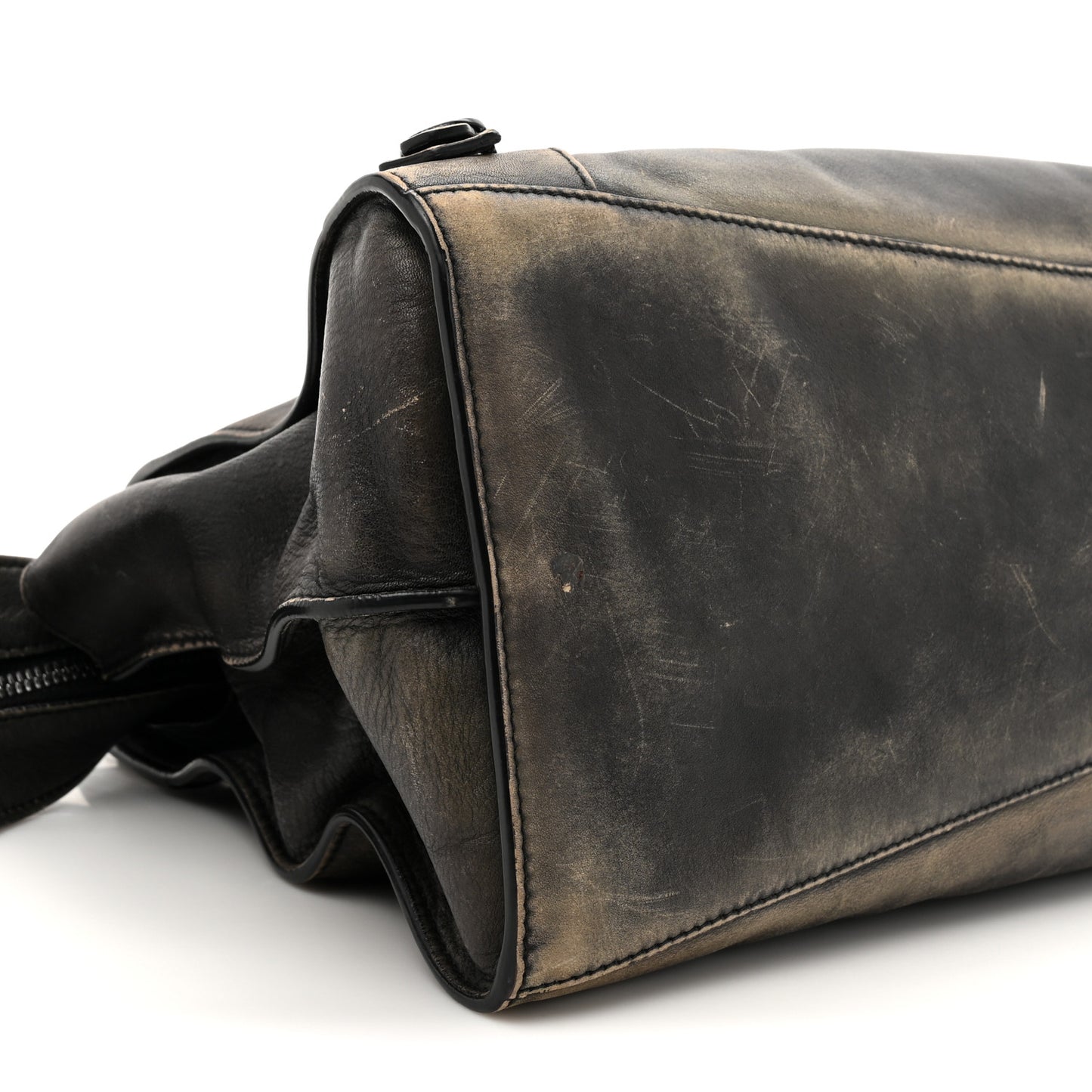 Used Calfskin Rust Hardware Neo Classic City Black