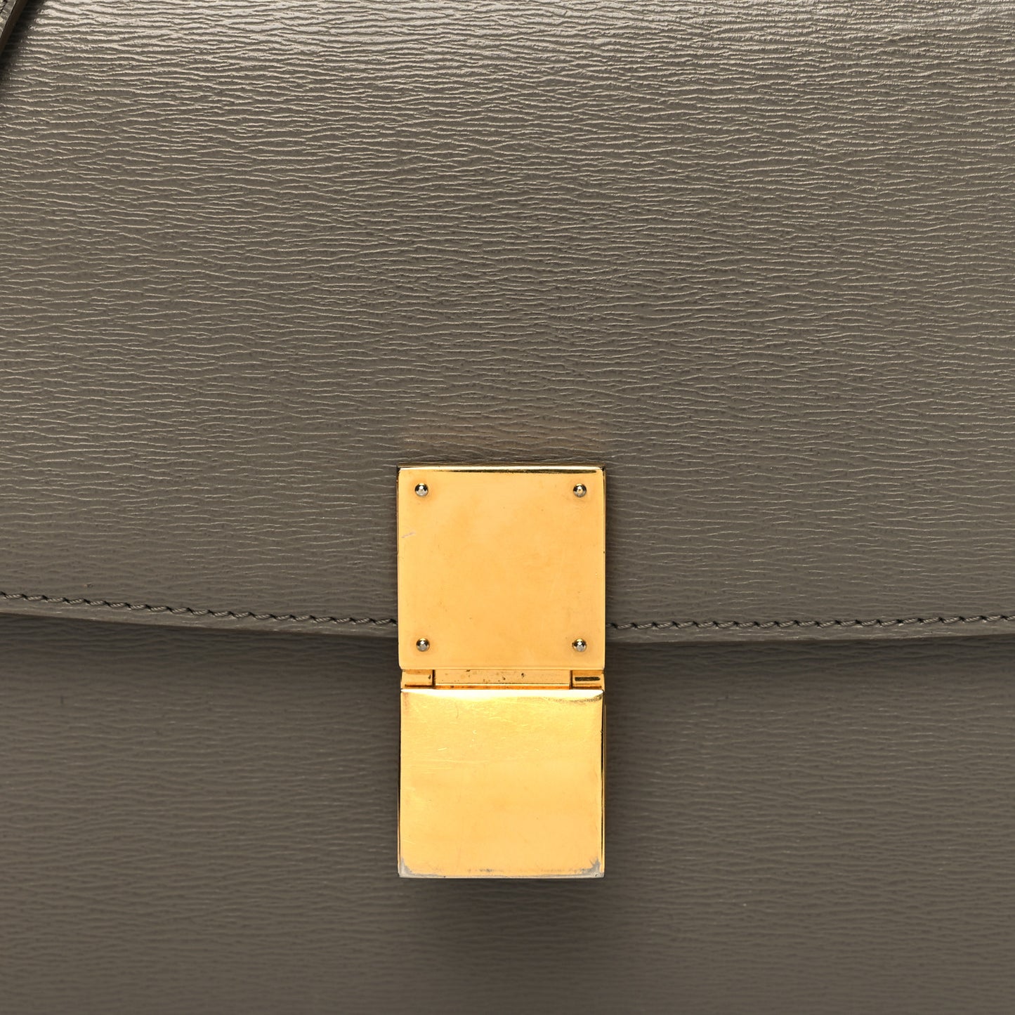 Liege Calfskin Medium Classic Box Flap Bag Souris