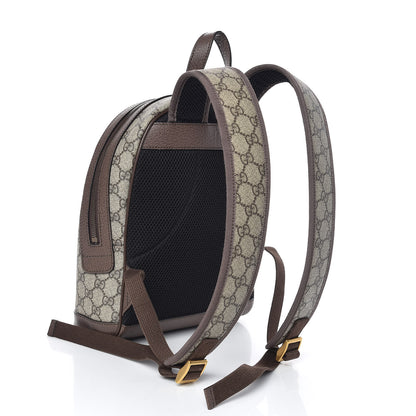 Gucci GG Supreme Monogram Calfskin Web Small Ophidia Day Backpack Beige Ebony New Acero 3 of 9