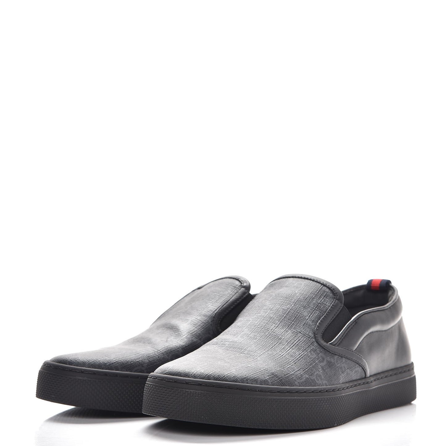 GG Supreme Monogram Mens Slip On Sneaker 6 Black