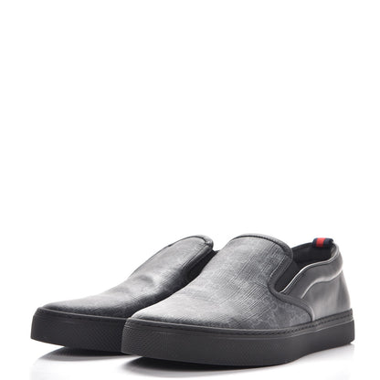 Gucci GG Supreme Monogram Mens Slip On Sneaker 6 Black 3 of 9
